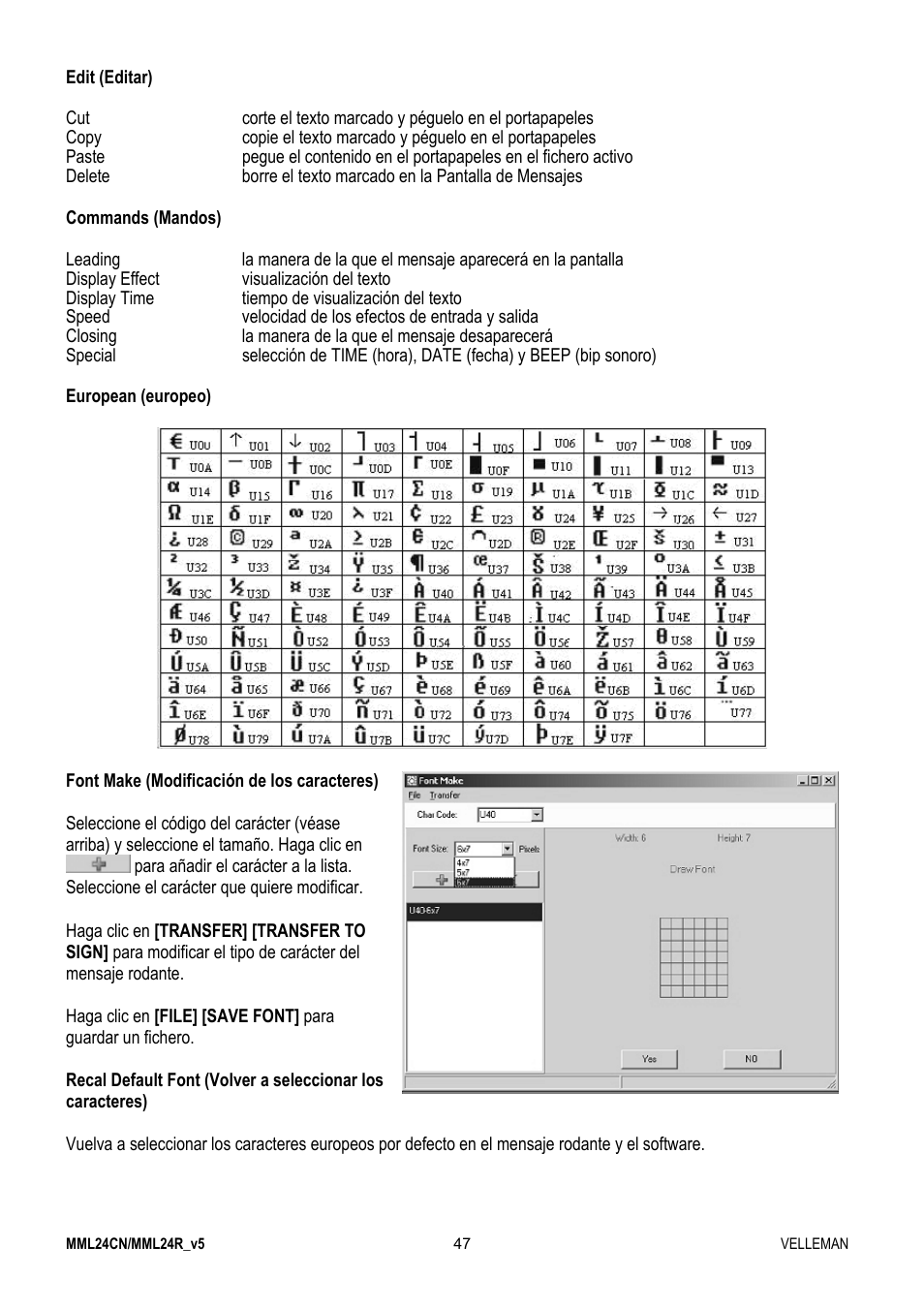 Velleman MML24CN User Manual | Page 47 / 84