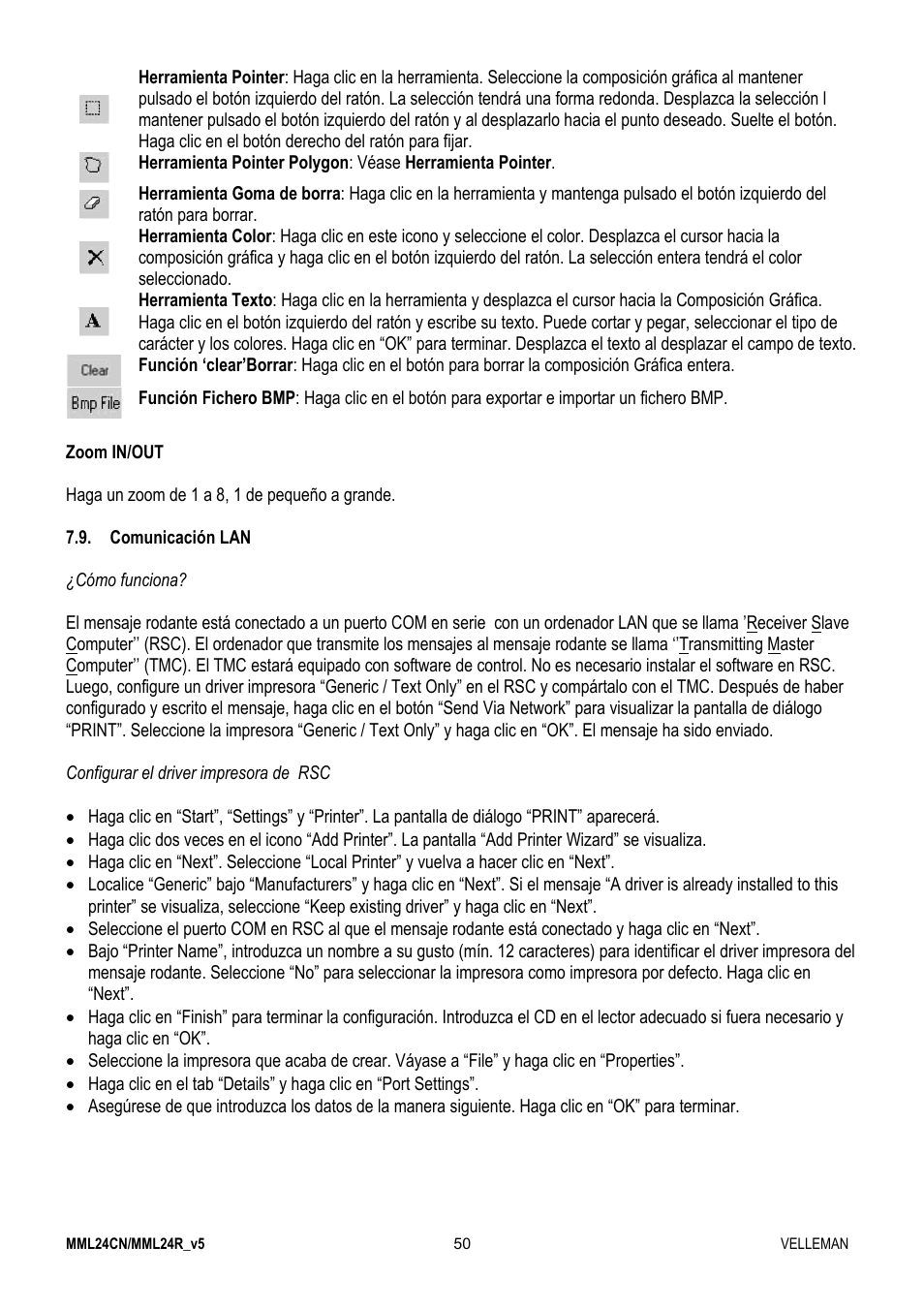 Velleman MML24CN User Manual | Page 50 / 84