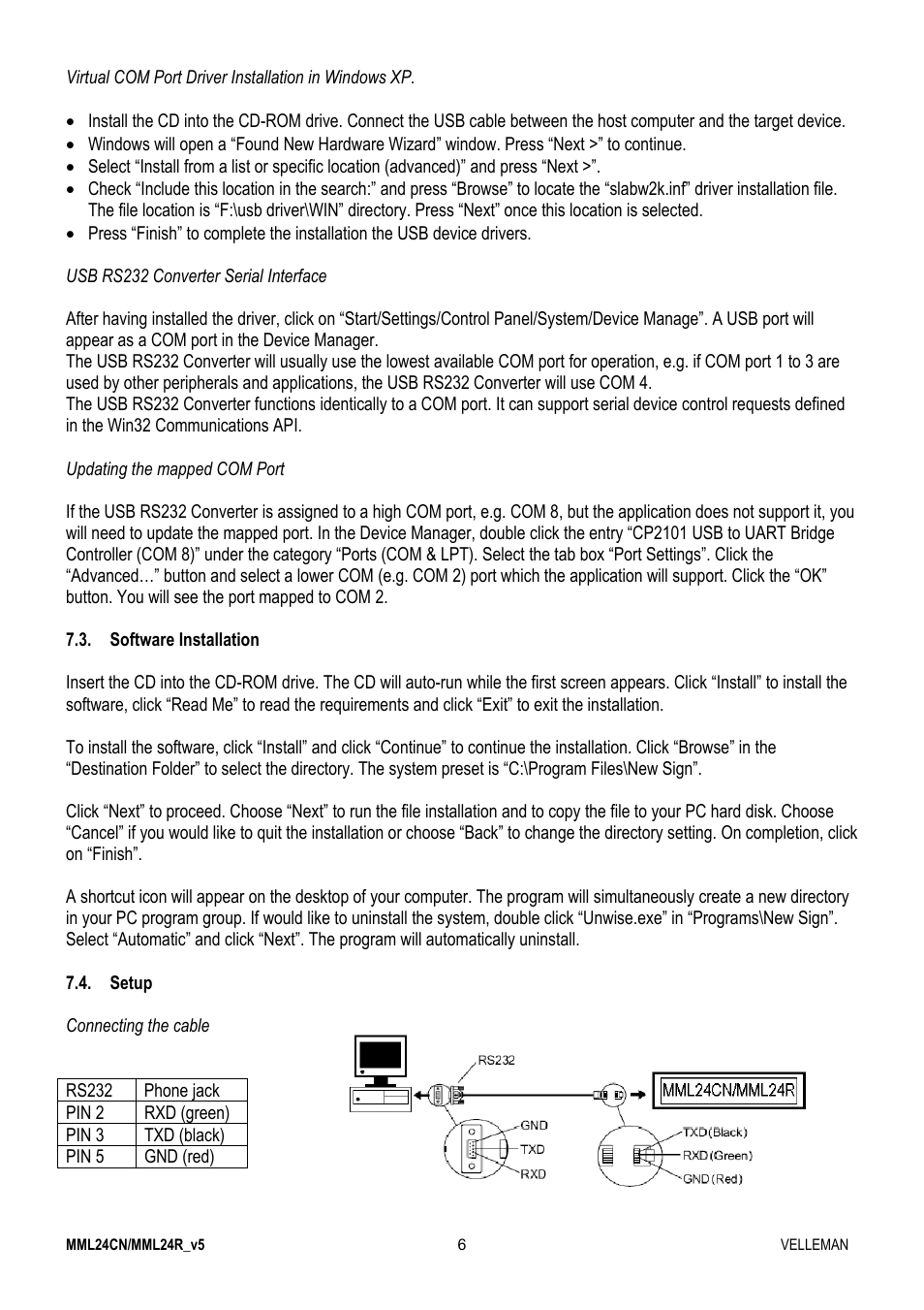 Velleman MML24CN User Manual | Page 6 / 84