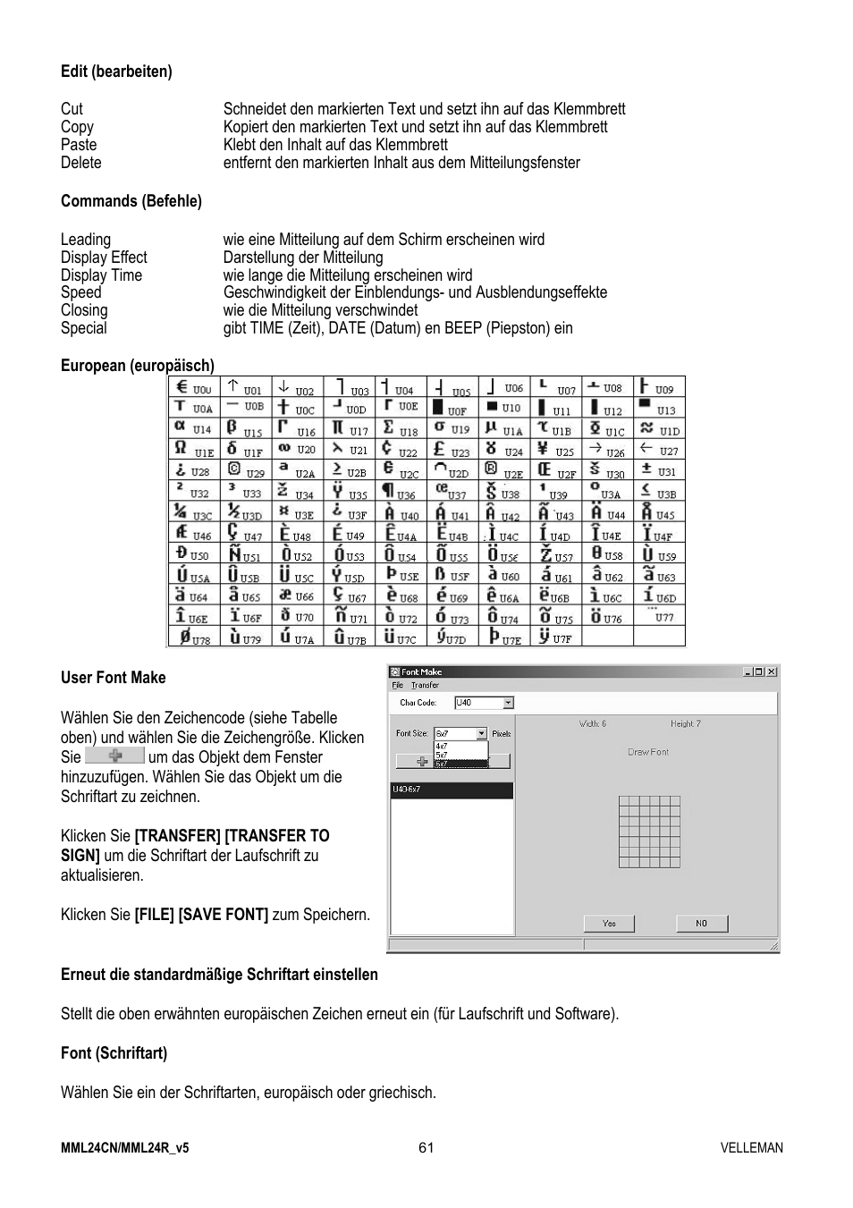 Velleman MML24CN User Manual | Page 61 / 84