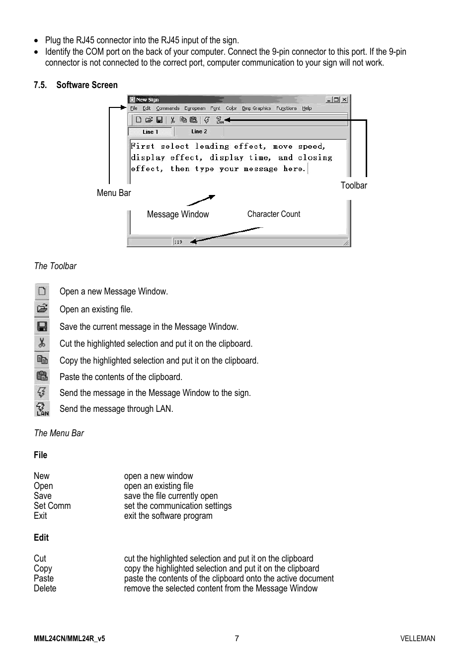 Velleman MML24CN User Manual | Page 7 / 84