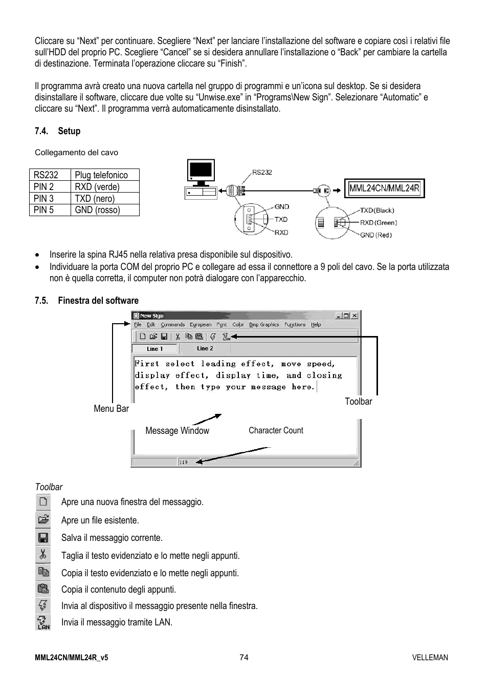 Velleman MML24CN User Manual | Page 74 / 84