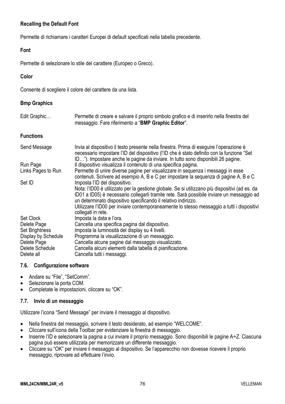 Velleman MML24CN User Manual | Page 76 / 84