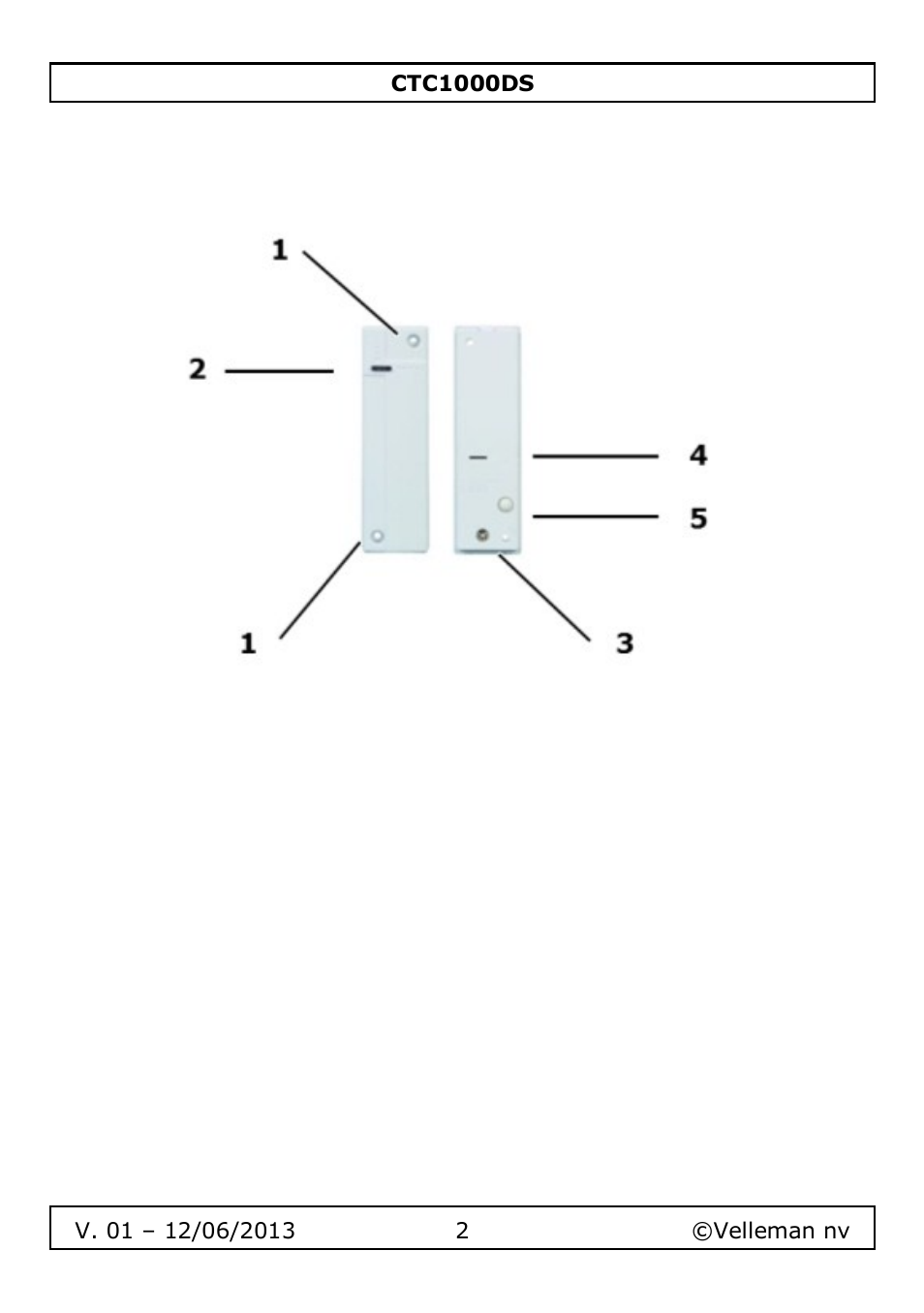 Velleman CTC1000DS User Manual | Page 2 / 61