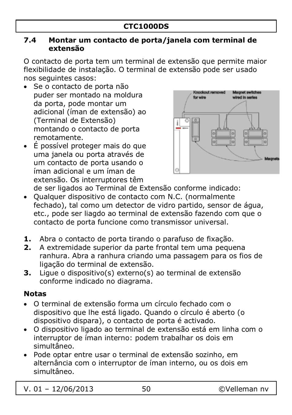 Notas | Velleman CTC1000DS User Manual | Page 50 / 61
