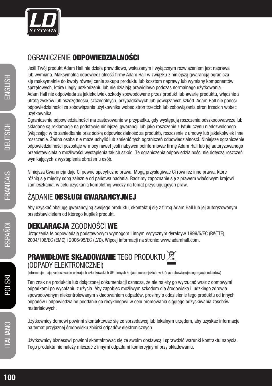 Velleman LDRB65HS User Manual | Page 100 / 122