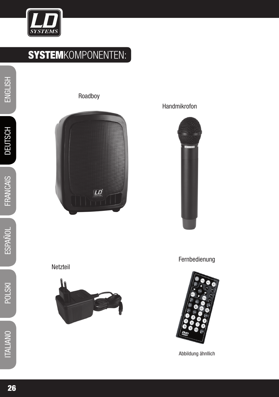 System komponenten | Velleman LDRB65HS User Manual | Page 26 / 122