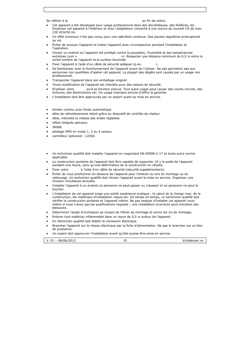Velleman LX301 User Manual | Page 15 / 34