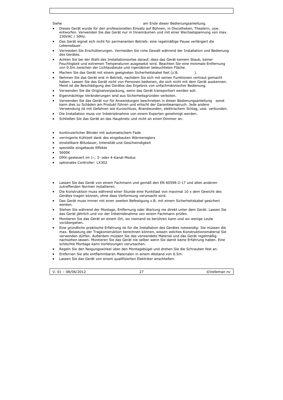 Velleman LX301 User Manual | Page 27 / 34