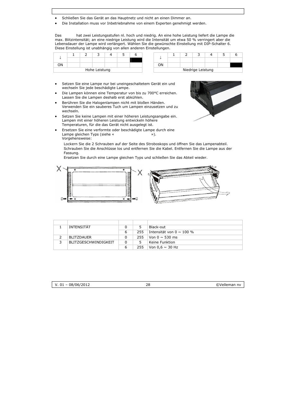 Velleman LX301 User Manual | Page 28 / 34