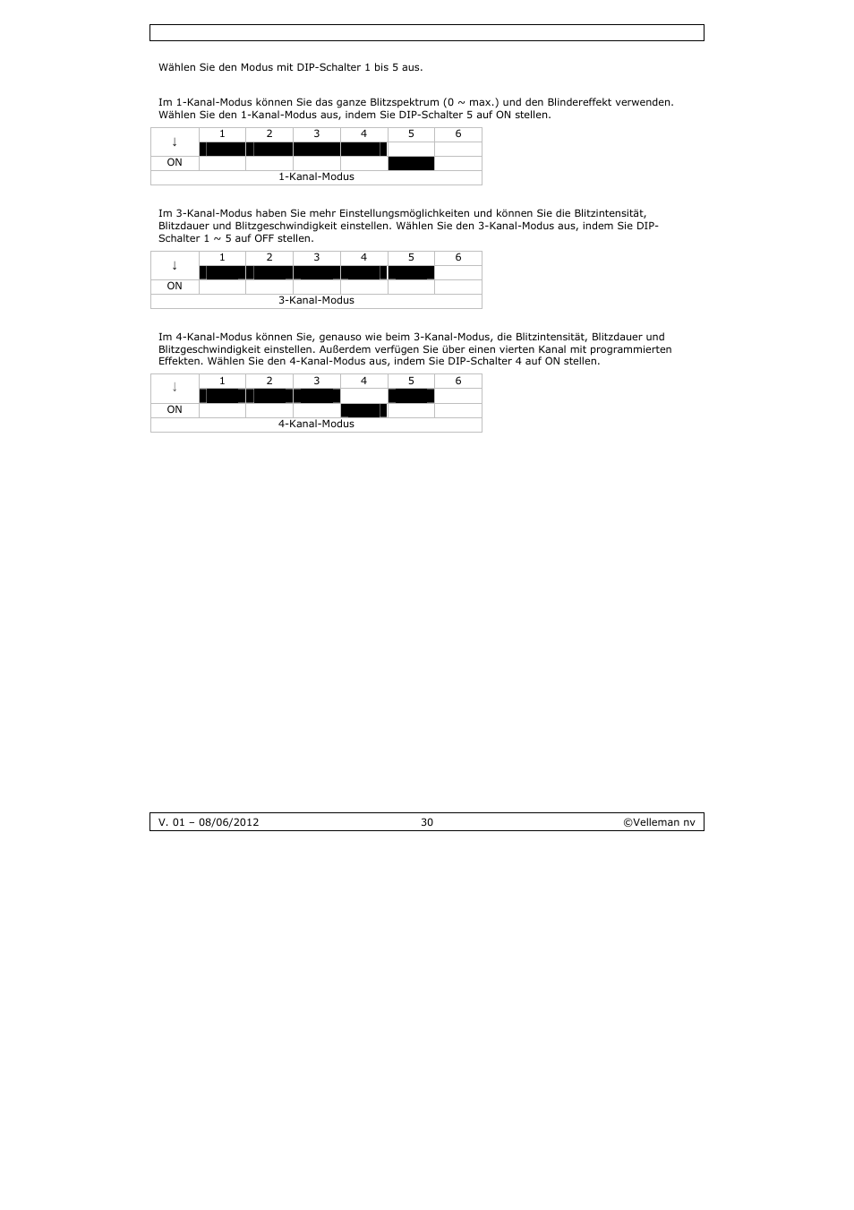 Velleman LX301 User Manual | Page 30 / 34