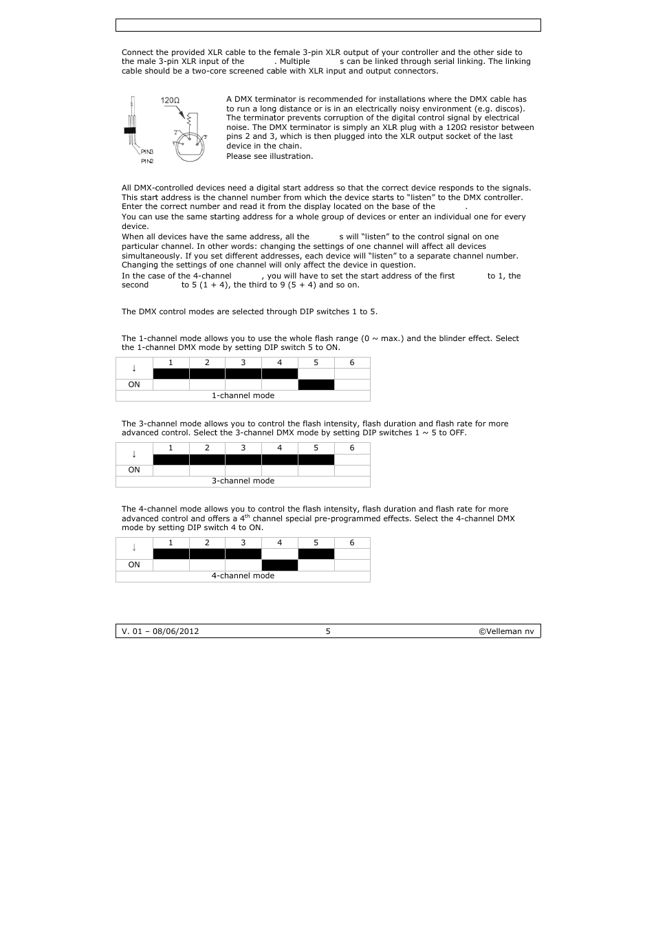 Velleman LX301 User Manual | Page 5 / 34