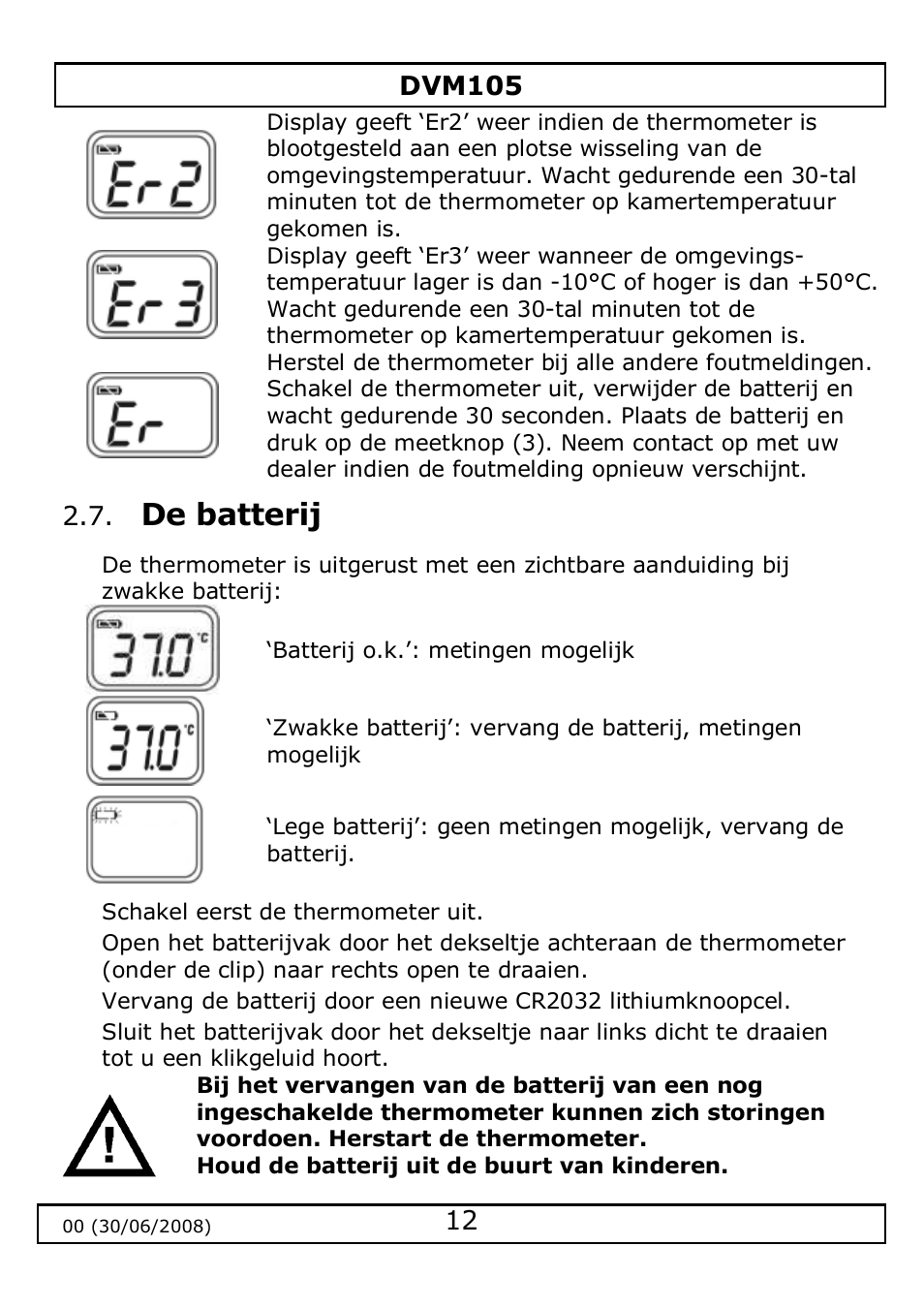 Velleman DVM105 User Manual | Page 12 / 31