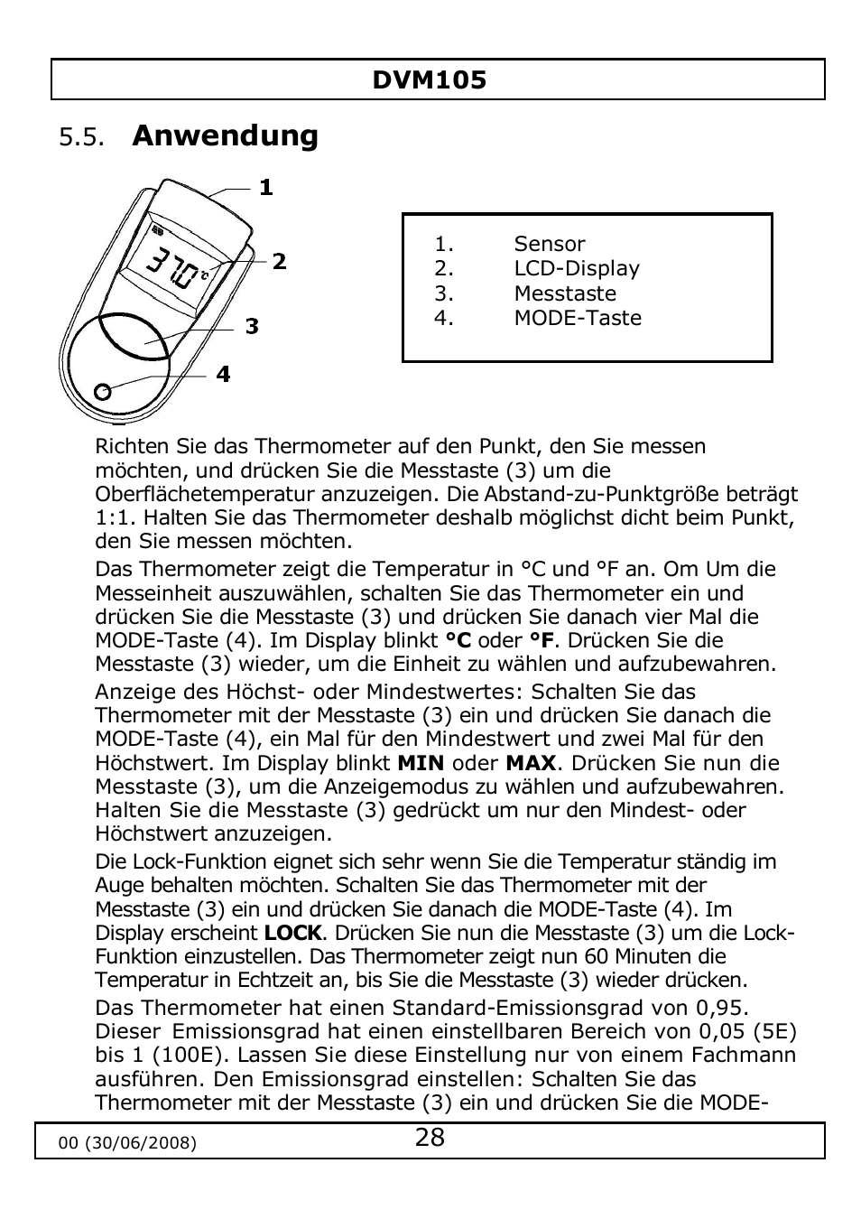 Anwendung | Velleman DVM105 User Manual | Page 28 / 31