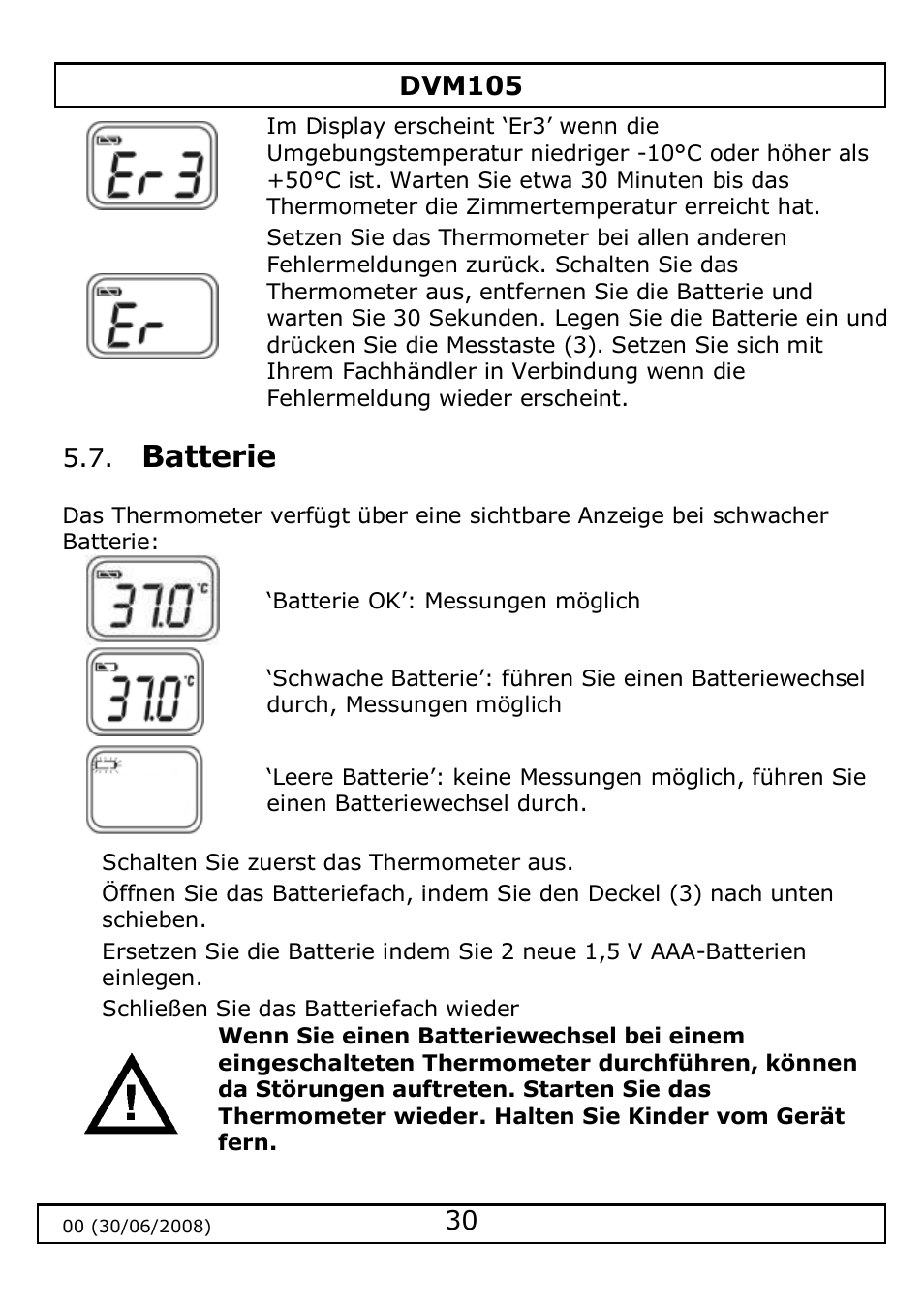 Velleman DVM105 User Manual | Page 30 / 31