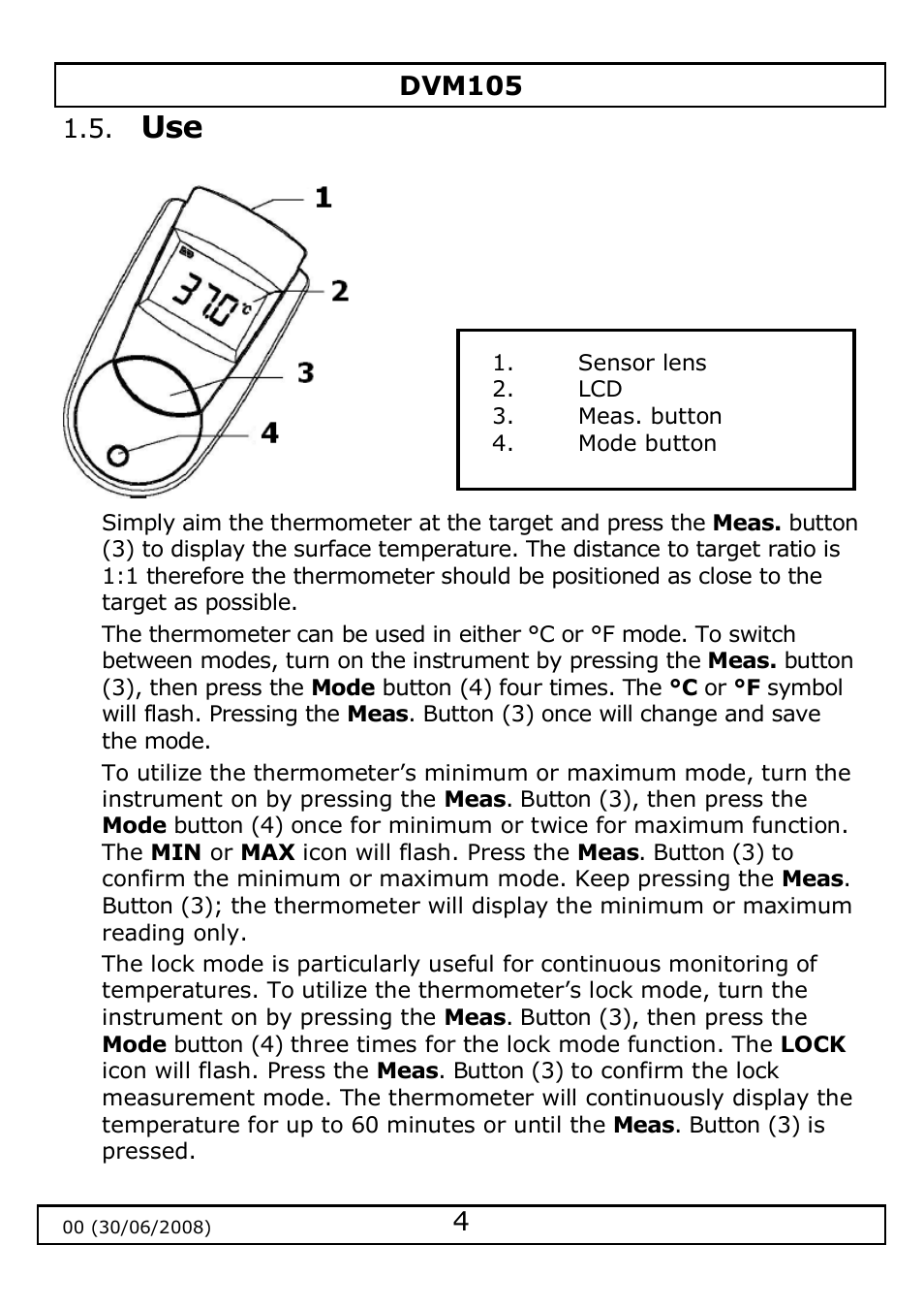 Velleman DVM105 User Manual | Page 4 / 31