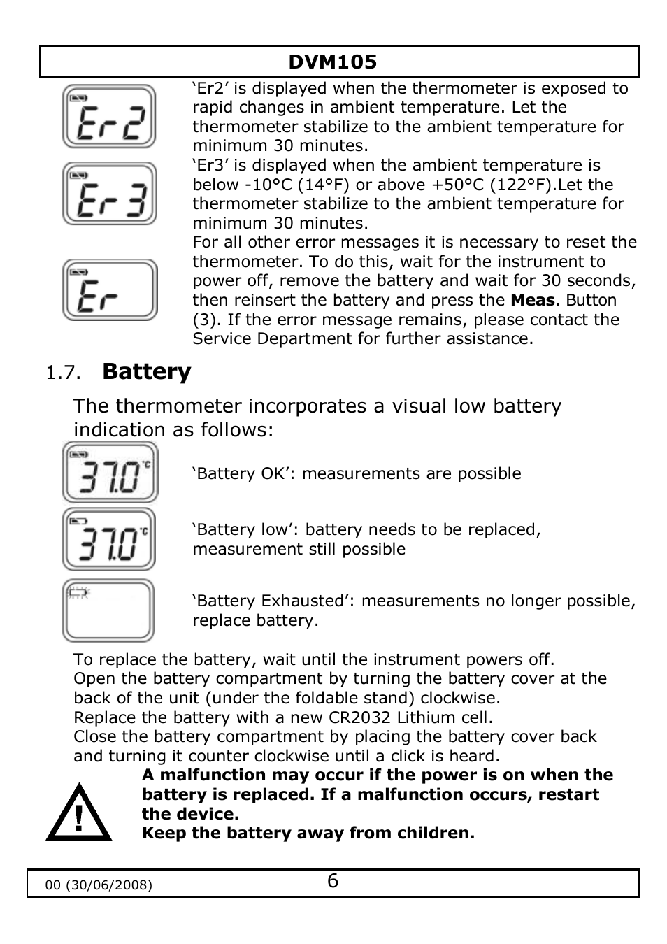 Velleman DVM105 User Manual | Page 6 / 31