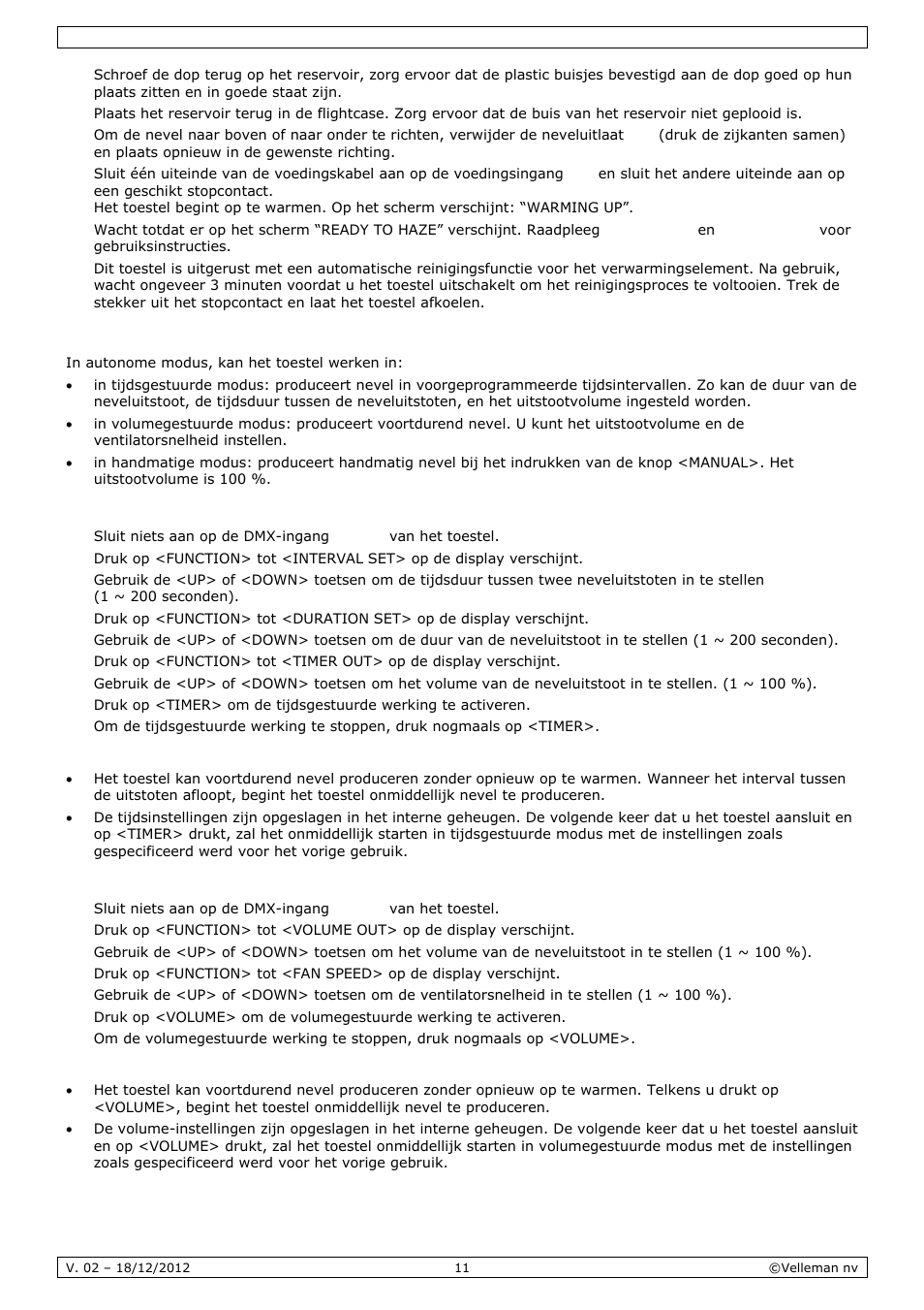 Velleman LX500 User Manual | Page 11 / 32