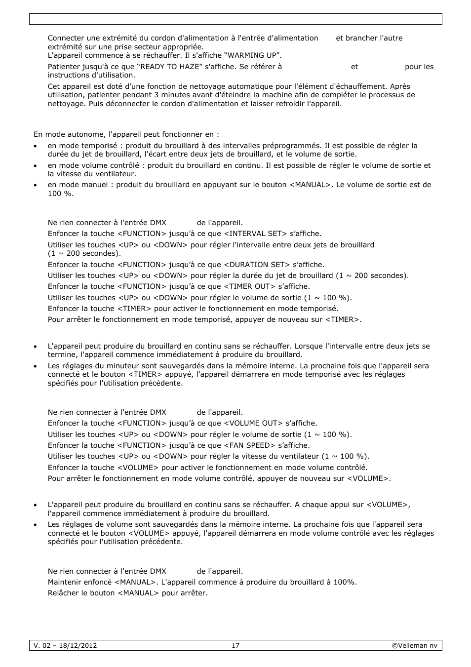 Velleman LX500 User Manual | Page 17 / 32
