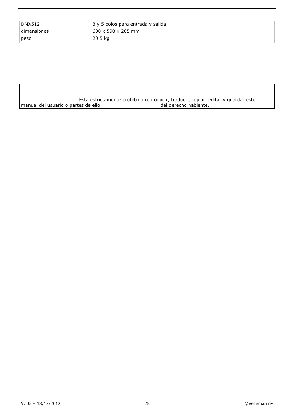 Velleman LX500 User Manual | Page 25 / 32