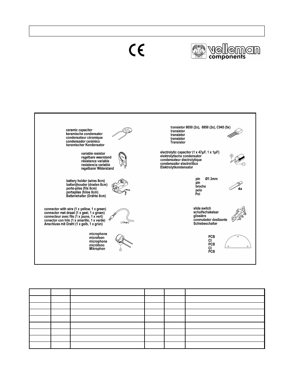 Velleman KSR1 User Manual | 14 pages