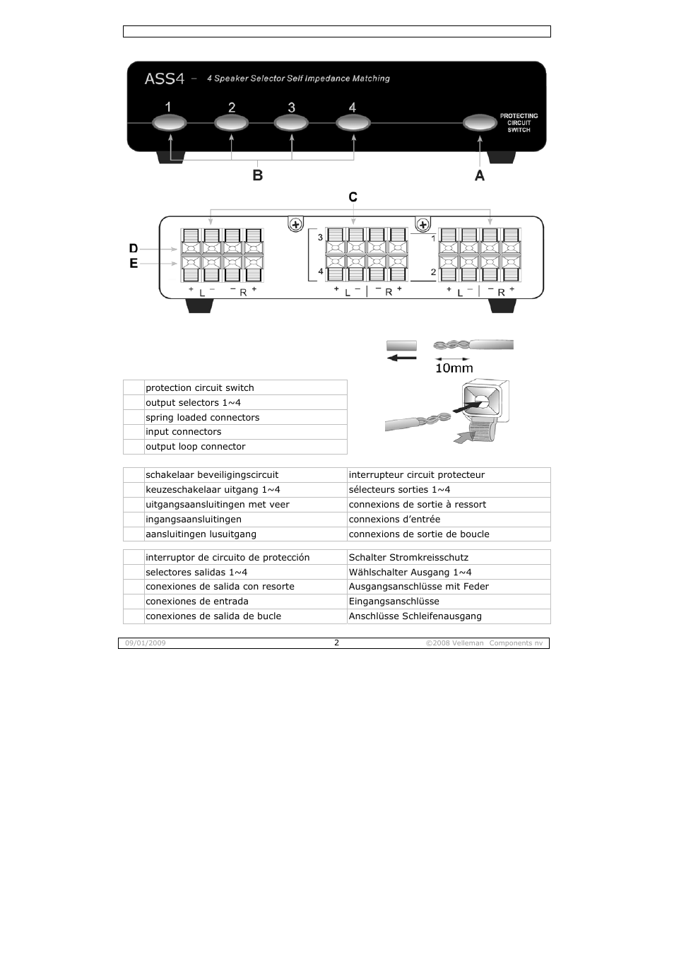 Velleman ASS4 User Manual | Page 2 / 14