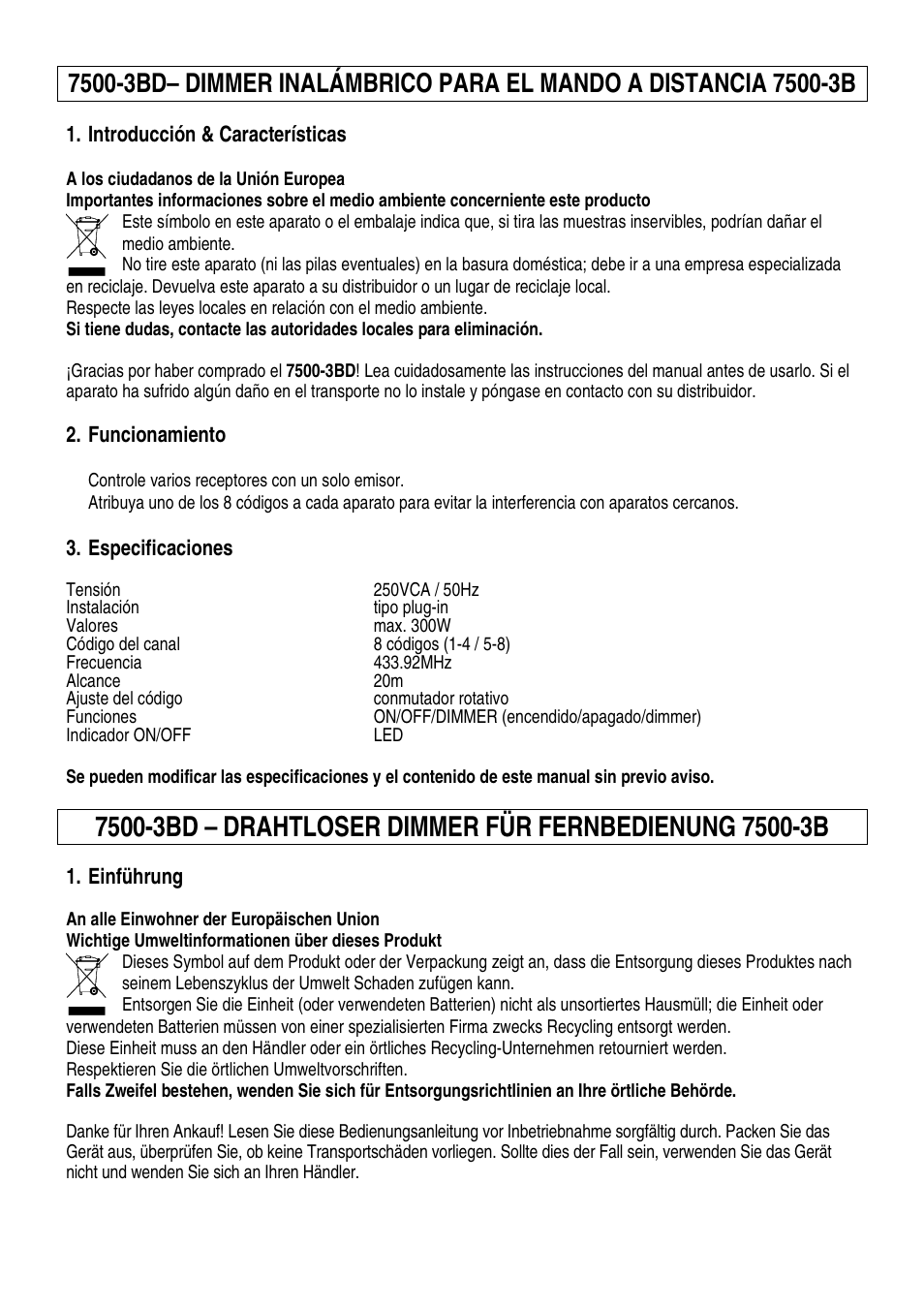 Velleman 7500-3BD User Manual | Page 3 / 4