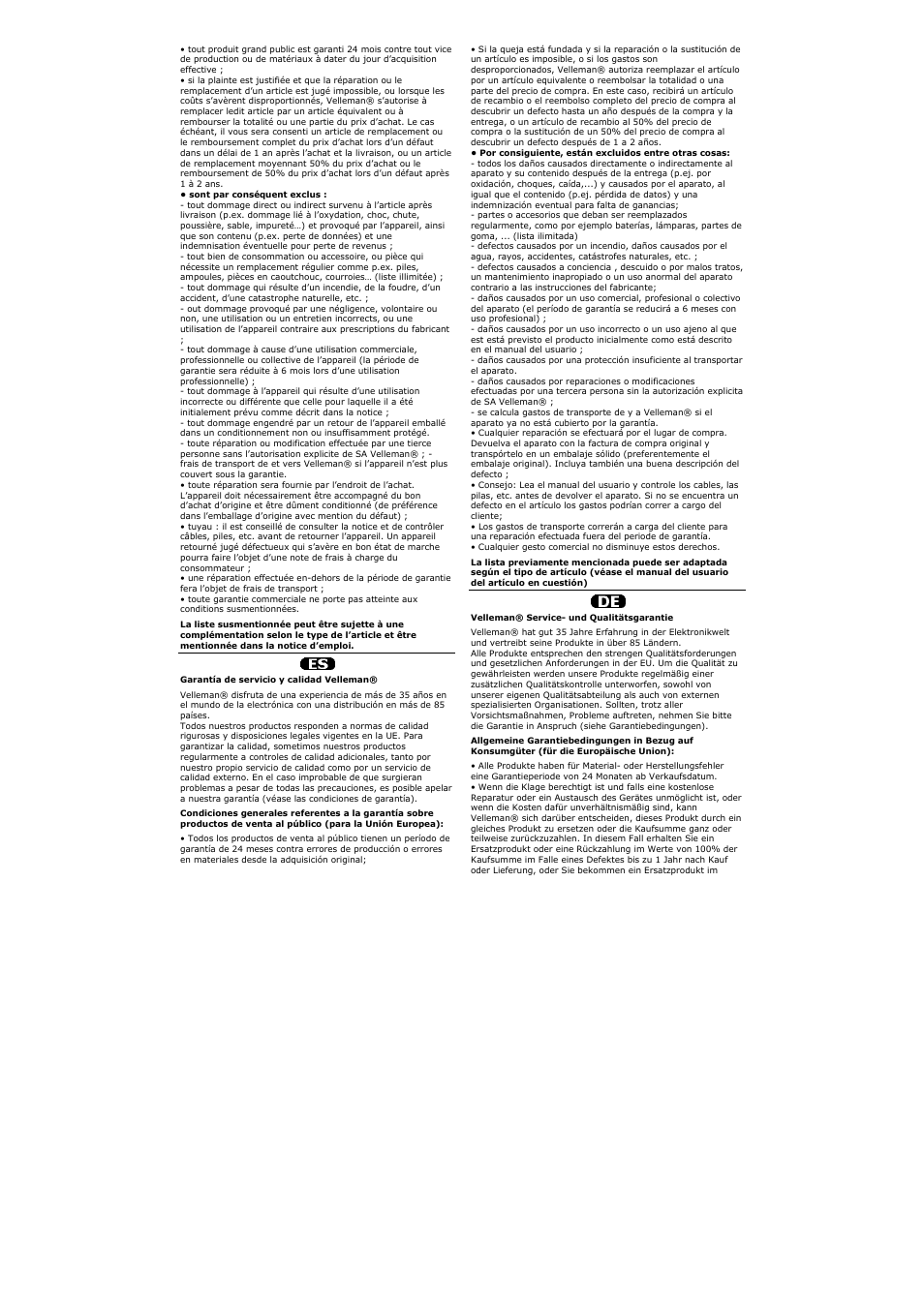 Velleman DLA1 User Manual | Page 11 / 12