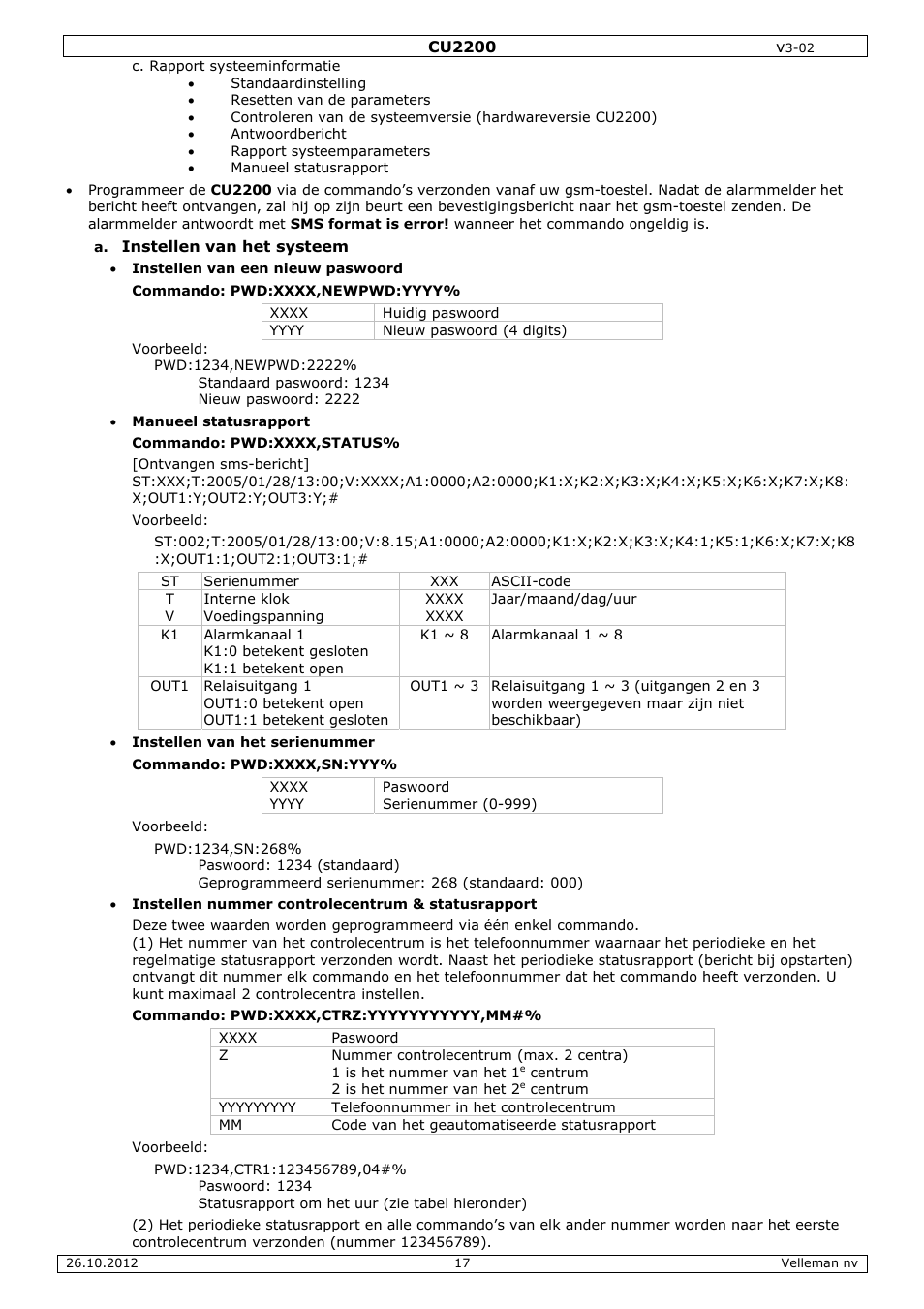 Velleman CU2200 User Manual | Page 17 / 58