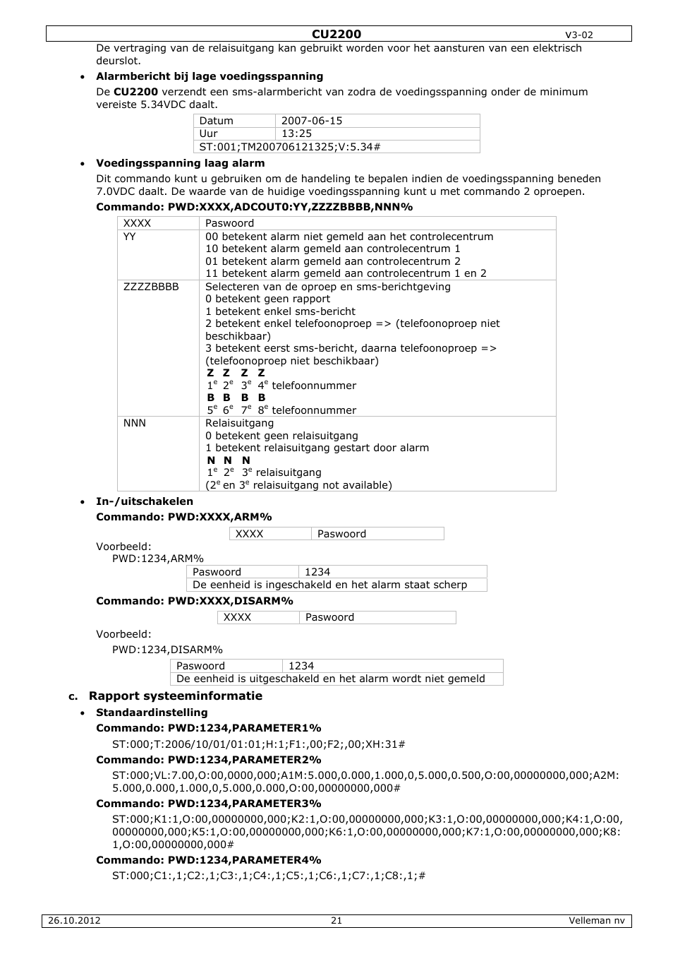 Velleman CU2200 User Manual | Page 21 / 58