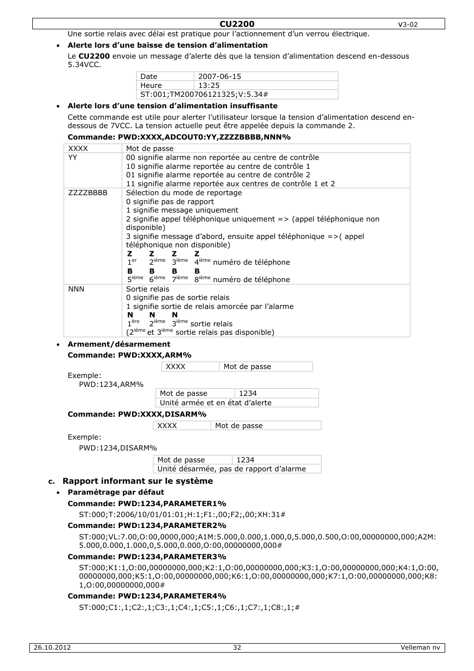 Velleman CU2200 User Manual | Page 32 / 58