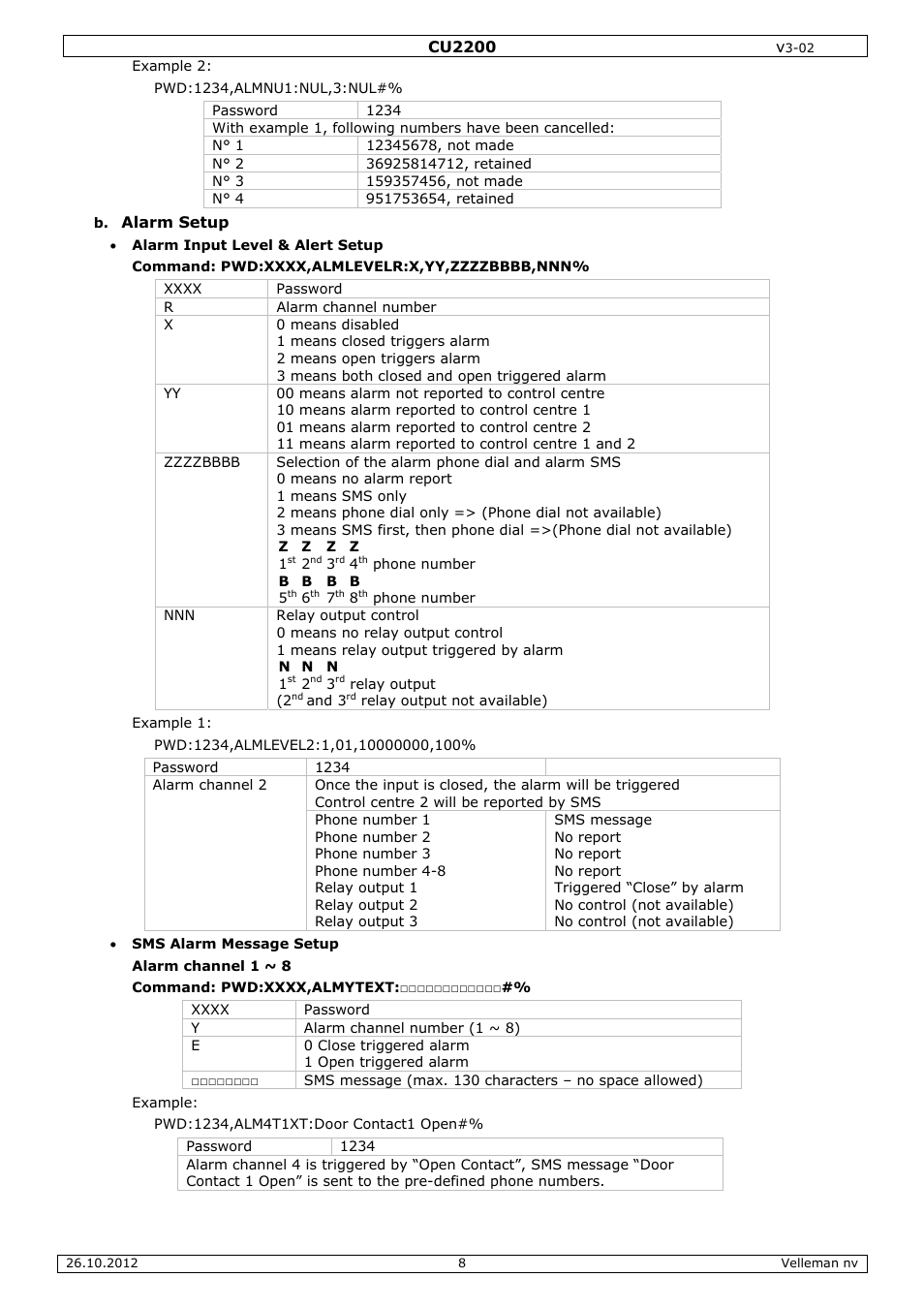 Velleman CU2200 User Manual | Page 8 / 58