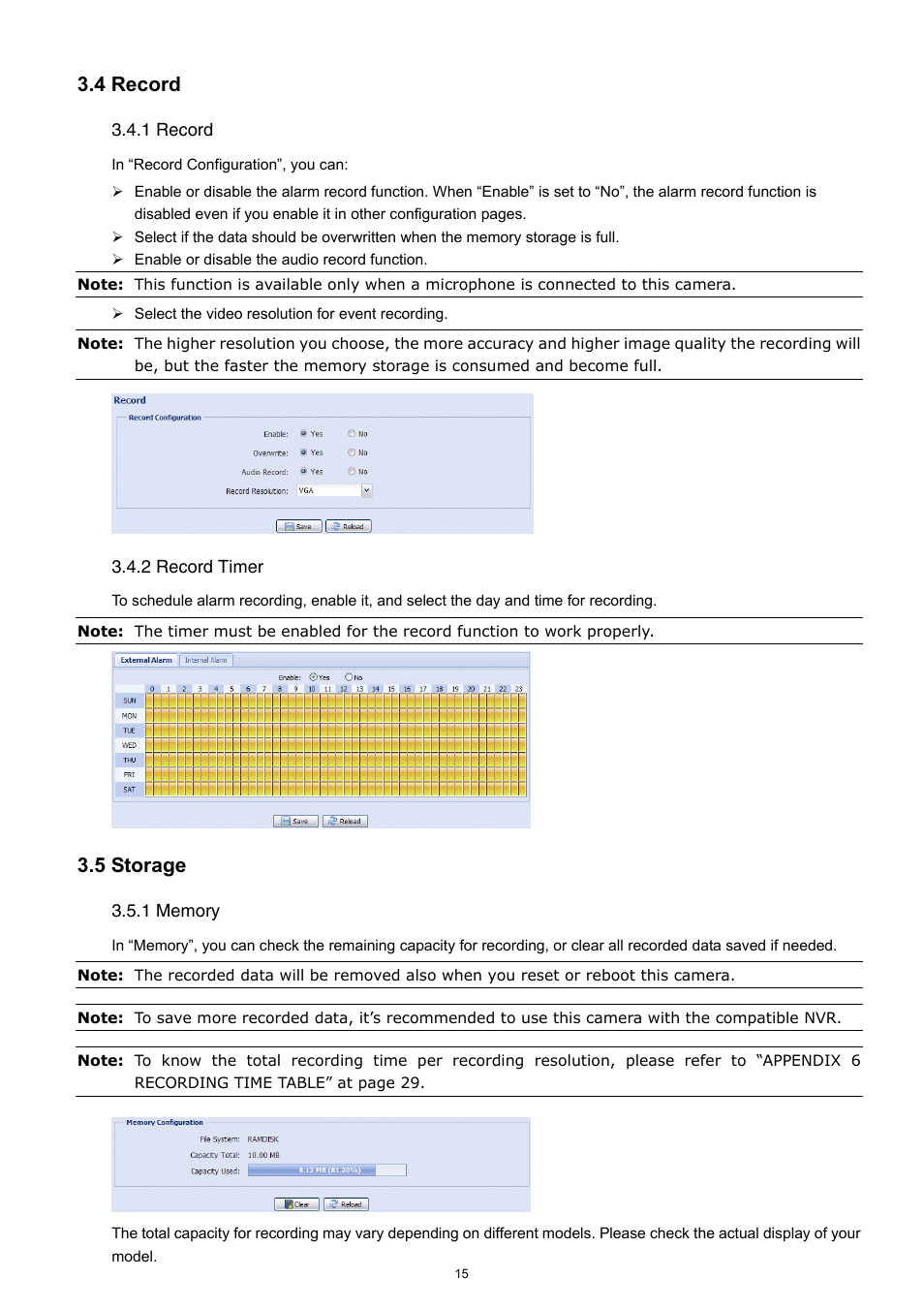 4 record, 5 storage | Velleman CAMIP12 Quick Installation Guide User Manual | Page 20 / 69