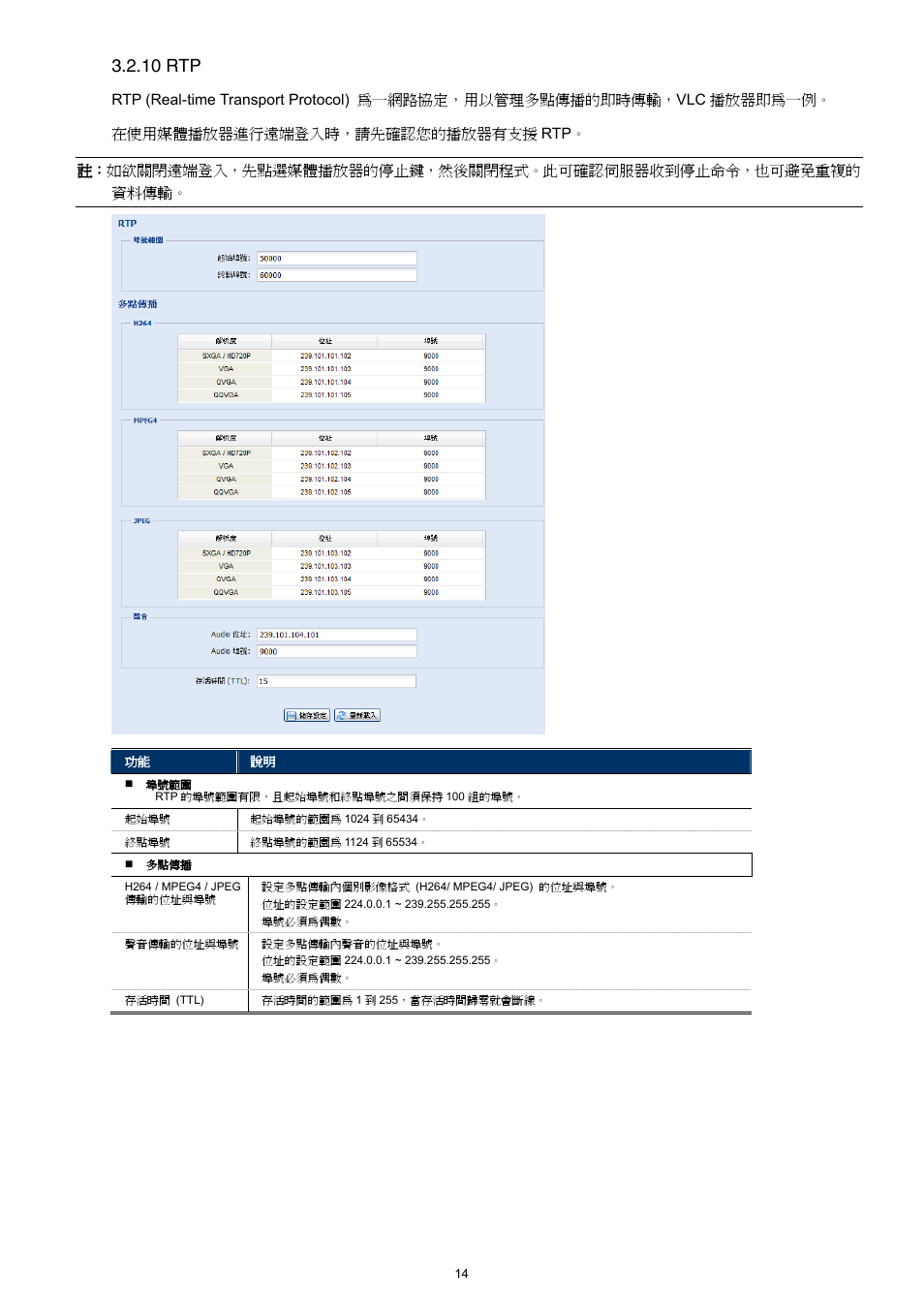 10 rtp | Velleman CAMIP12 Quick Installation Guide User Manual | Page 52 / 69