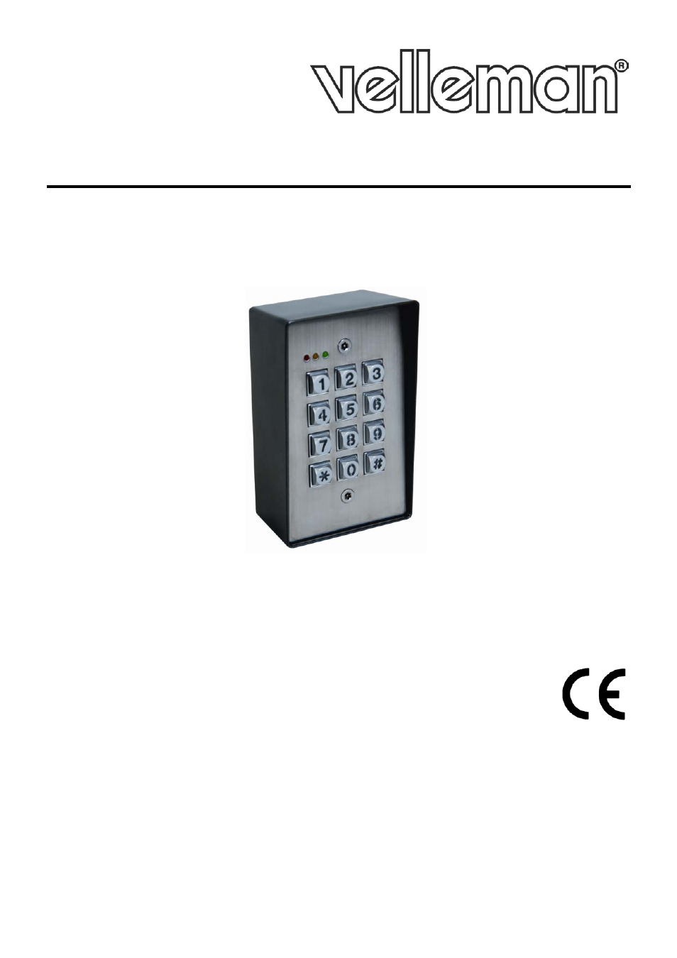Velleman HAA2850 Setting Master Code and User Code User Manual | 6 pages