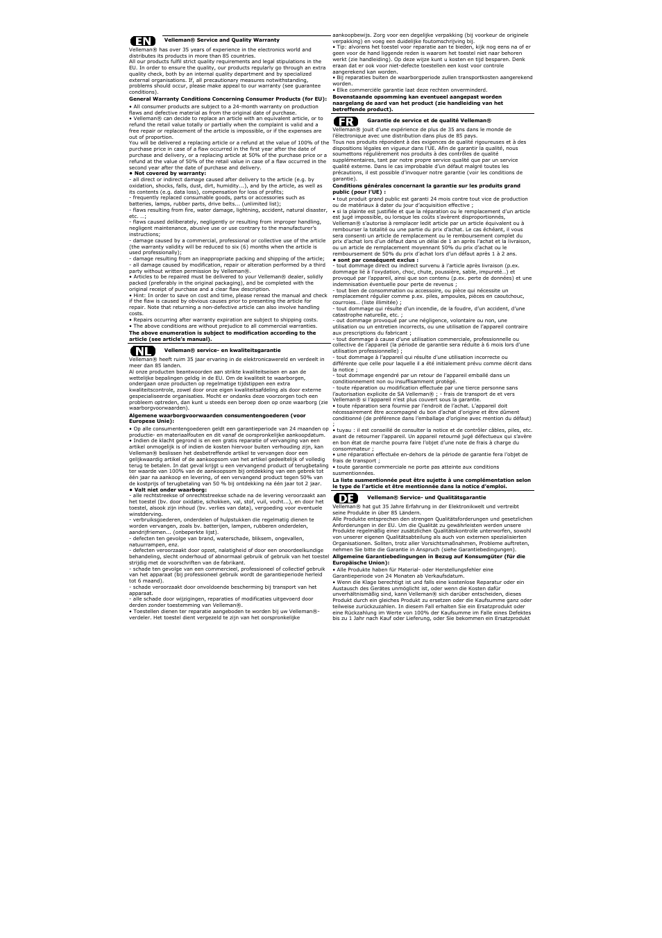 Velleman EVM851 User Manual | Page 43 / 44