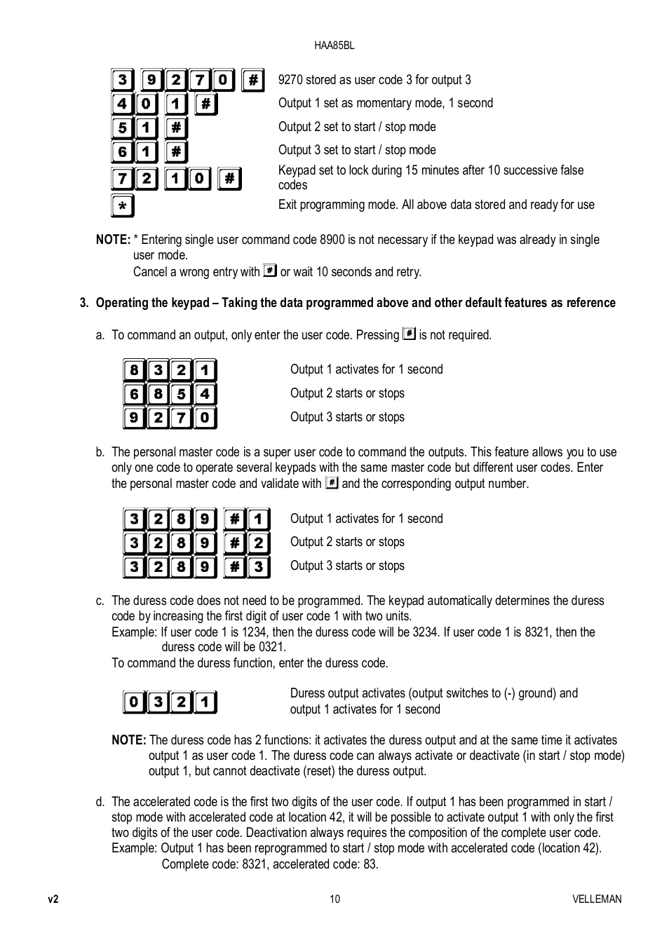 Velleman HAA85BL User Manual | Page 10 / 84
