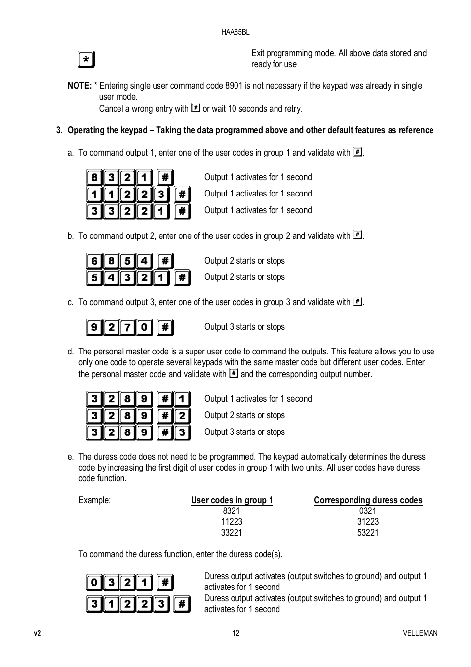 Velleman HAA85BL User Manual | Page 12 / 84