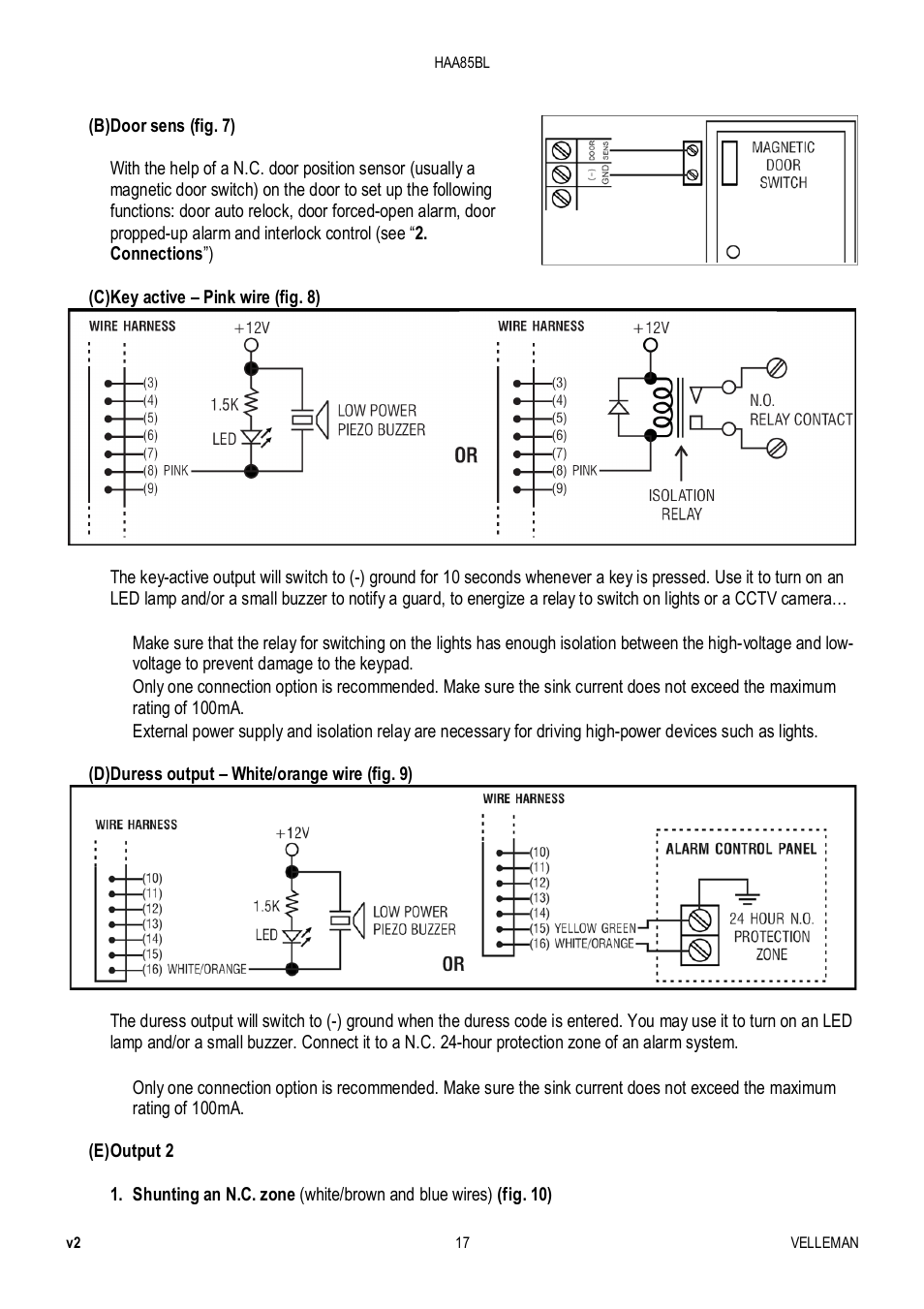 Velleman HAA85BL User Manual | Page 17 / 84
