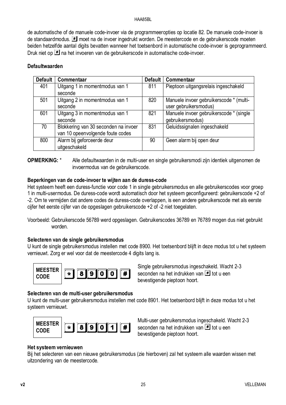 Velleman HAA85BL User Manual | Page 25 / 84