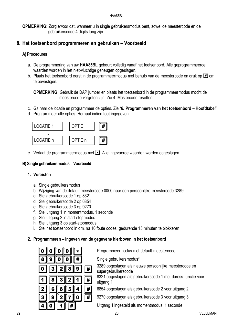 Velleman HAA85BL User Manual | Page 26 / 84