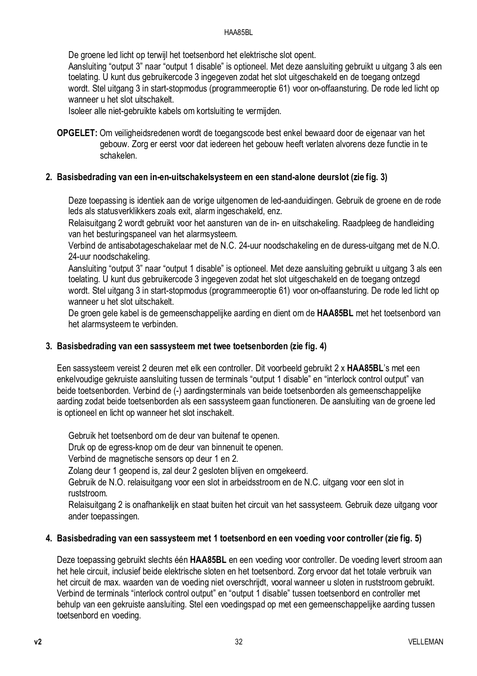 Velleman HAA85BL User Manual | Page 32 / 84