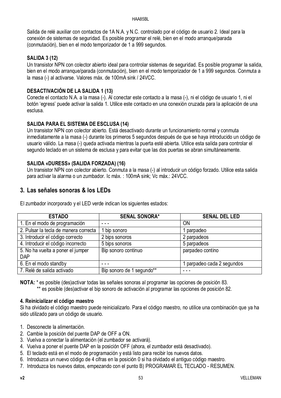 Velleman HAA85BL User Manual | Page 53 / 84