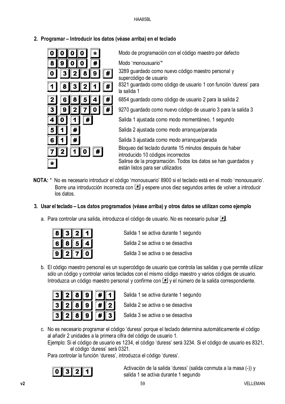 Velleman HAA85BL User Manual | Page 59 / 84