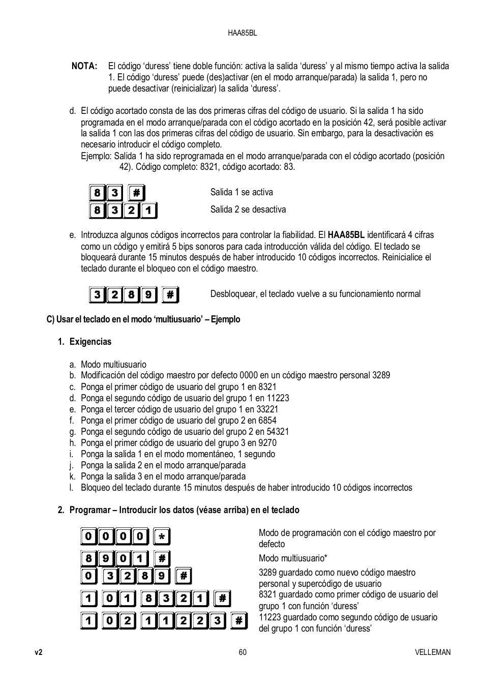 Velleman HAA85BL User Manual | Page 60 / 84