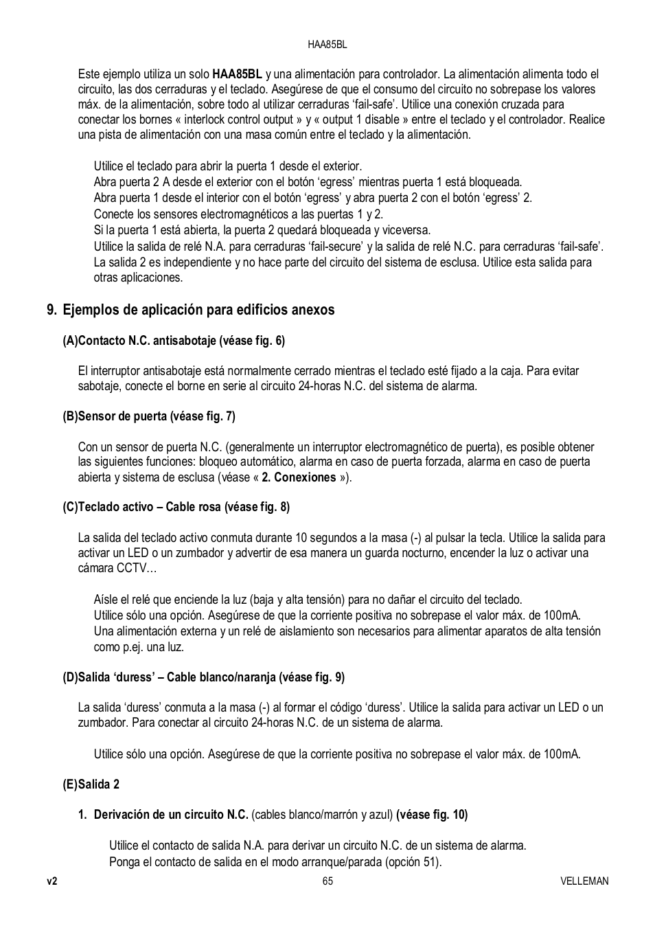 Velleman HAA85BL User Manual | Page 65 / 84