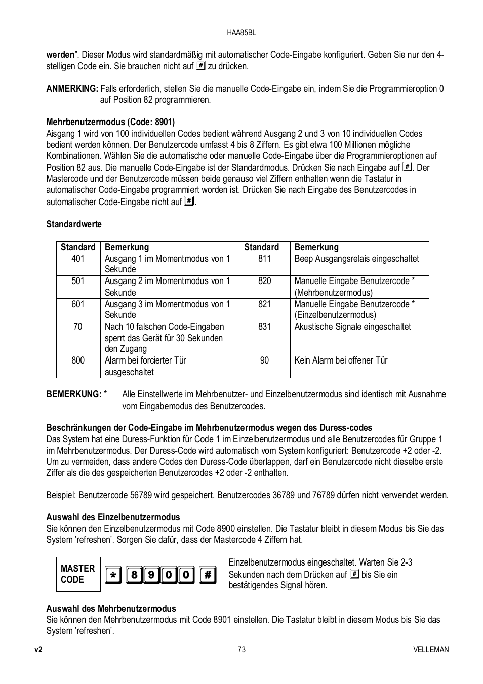 Velleman HAA85BL User Manual | Page 73 / 84