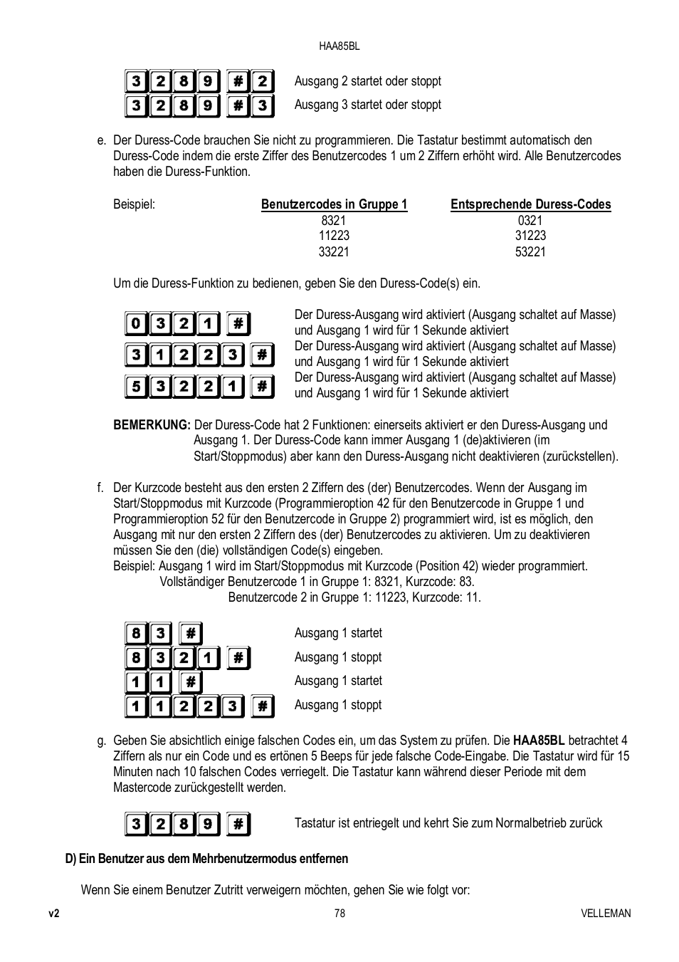 Velleman HAA85BL User Manual | Page 78 / 84