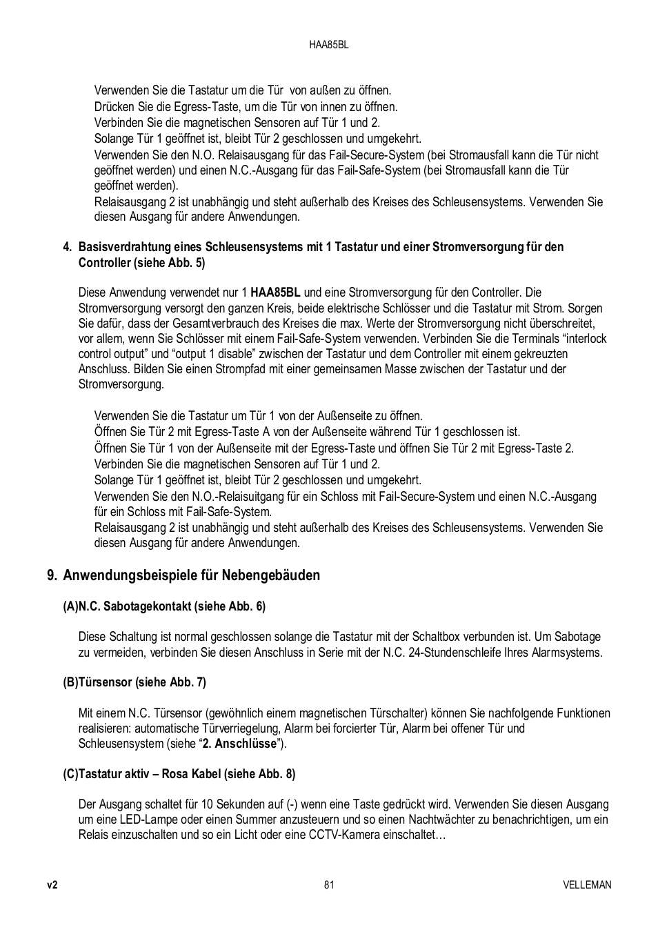 Velleman HAA85BL User Manual | Page 81 / 84