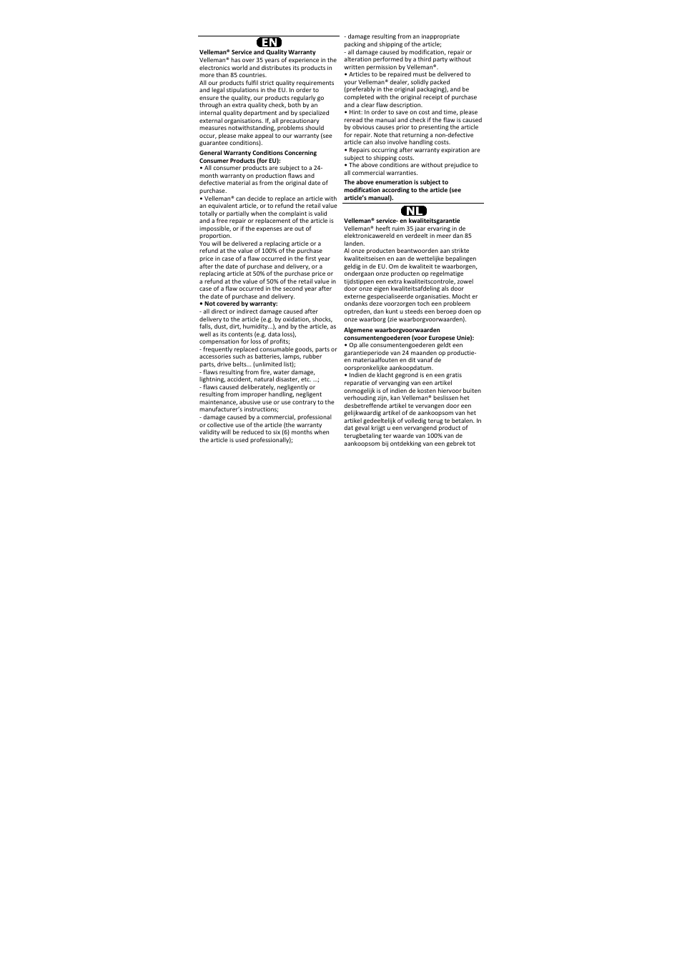 Velleman DVM840 User Manual | Page 46 / 49